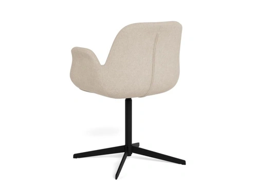 Křeslo Beth otočné do jídelny béžové čalouněné loft Actona