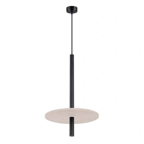 Závěsné svítidlo FELTRO 1 černé béžové moderní do obýváku a jídelny 30 cm