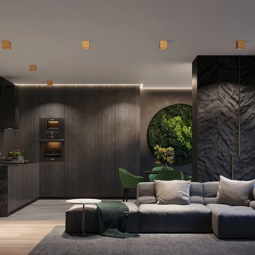 Nástěnné svítidlo QUAD 1 zlaté moderní kovové do obýváku a ložnice svítí nahoru dolů SOLLUX