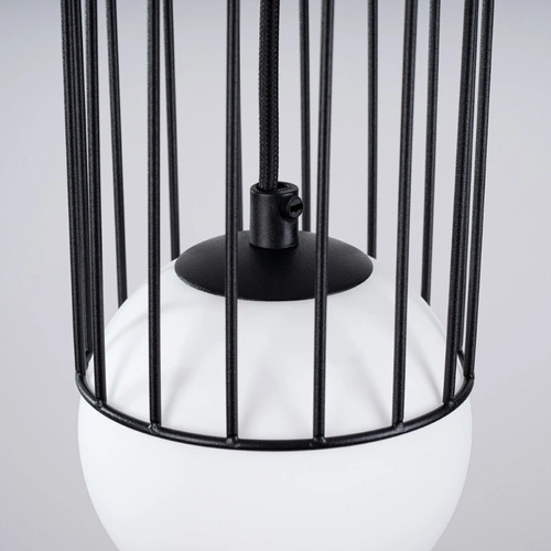 Moderní závěsné svítidlo BRINA 1 černé do obýváku a jídelny kovové 115 cm