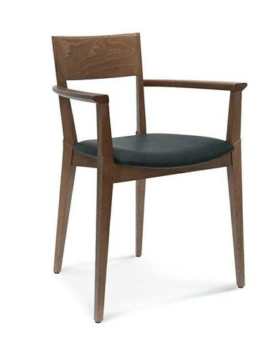 Dřevěná jídelní židle Fameg Fame B-0620, čalouněná s područkami, na míru