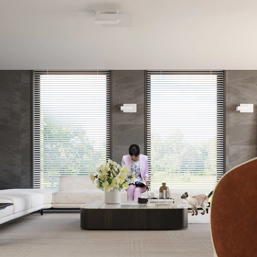 Nástěnná lampa LAPPO bílá skandinávská dřevěná do ložnice a obýváku SOLLUX LIGHTING