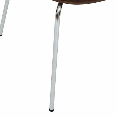 Jídelní kovová židle Ouro Atmosphera s dřevěným ořechovým sedákem moderní