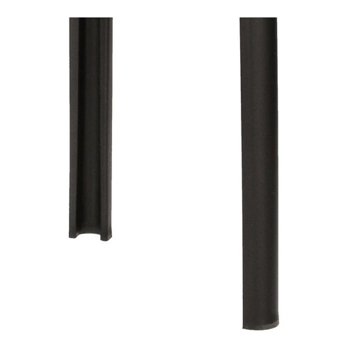 Černá stolička Zula Intesi do kuchyně a na balkon, boho styl, plastová, snadno čistitelná, stohovatelná