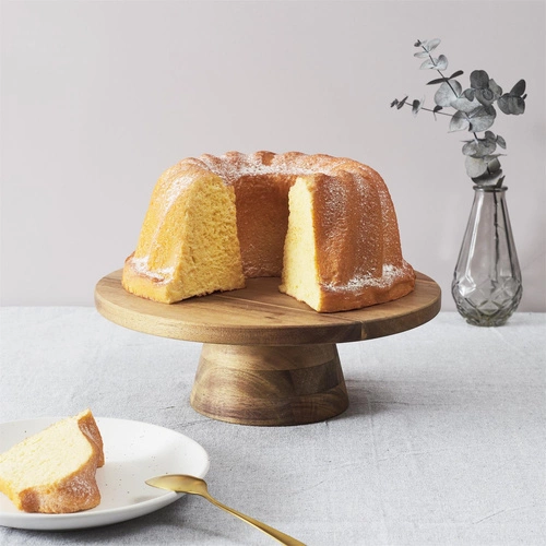 Talíř na dort z akáciového dřeva