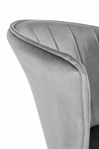 Ergonomická kancelářská židle Cossio sametová šedá otočná moderní do kanceláře Intesi