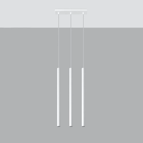 PASTELO 3 závěsná lampa bílá