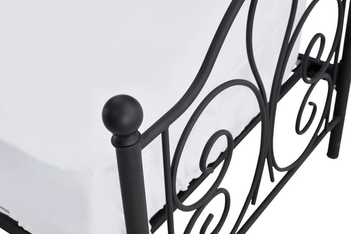 Kovová postel Tala 90x200 černá moderní do ložnice snadné čištění