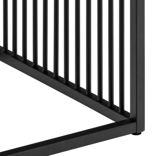 Konferenční stolek čtvercový Strington 40x40 cm dub černý loftový do obýváku Actona