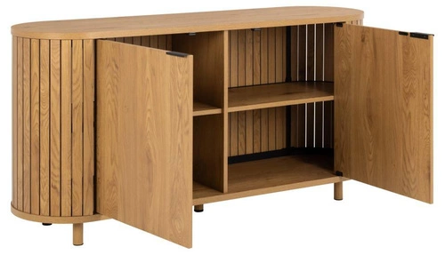 Komoda Colima divoký dub 160 cm skandinávská komoda do obýváku na nožičkách matná Actona