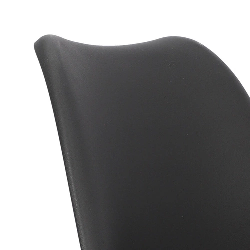 Jídelní židle Eris PP Actona černá moderní z plastu a ekokůže snadné čištění