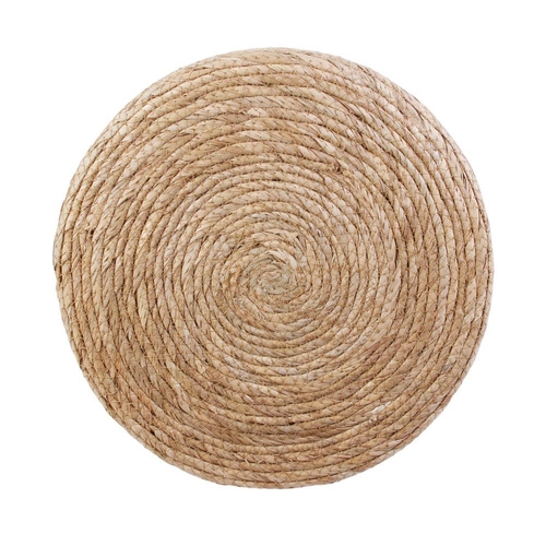 Pufa taburet Bolsa přírodní / modrá