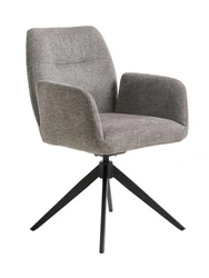 Otočná jídelní židle Roxana čalouněná s područkami