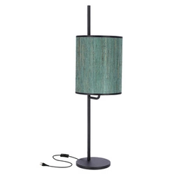 Noční lampička Bendi moderní černá se zeleným stínidlem 64 cm