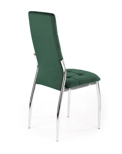 Čalouněná jídelní židle Melani zelený samet moderní glamour Intesi