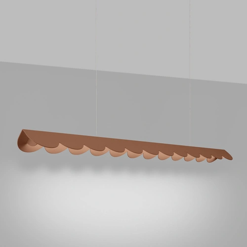 Závěsné LED svítidlo BISCUIT mocca moderní nad jídelní stůl do obýváku