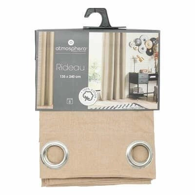 Béžový závěs Anjali 135x240cm