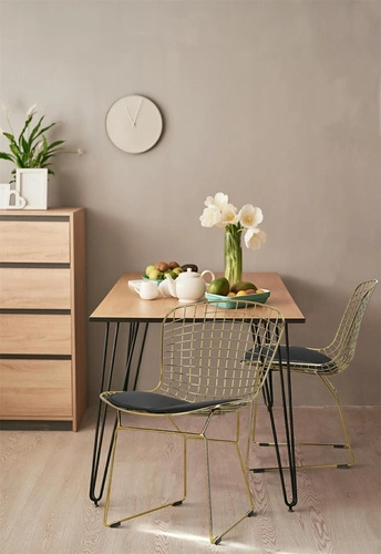 Židle Harry zlatý černý polštář