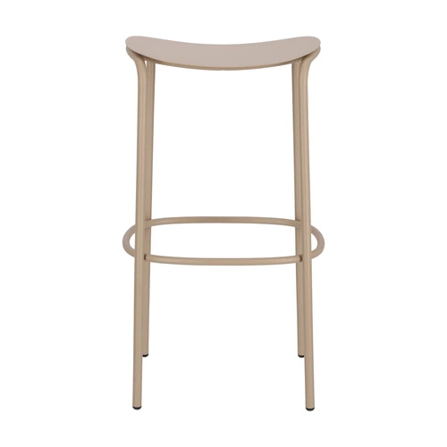 Kovová barová stolička Trick 75 cm šedá moderní bez opěrky do kuchyně a k ostrůvku SCAB Design