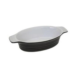 Keramická oválná zapékací mísa černá 21 cm do trouby 5five simply smart