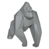 Dekorativní soška Origami Gorilla Atmosphera šedá moderní do obýváku nebo jako dárek