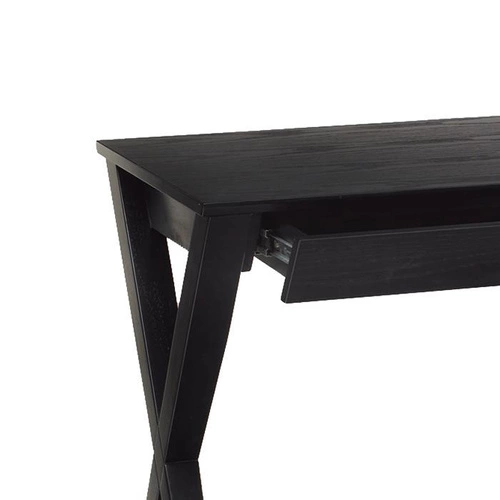 Psací stůl Writex Black moderní černý se zásuvkou dřevěný Actona 120x60 cm