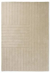 Ručně tkaný moderní vlněný koberec do obýváku Decor Dune Oyster 250x350 cm béžový