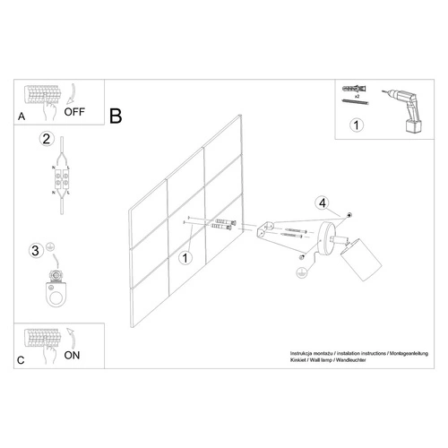 Nástěnné svítidlo VERDO bílé moderní kovové s nastavitelným světlem do obýváku a ložnice