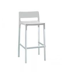 Židle barová Divo 75 cm bílý