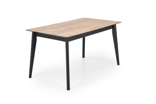 Rozkládací jídelní stůl Ambyl dub wotan černý moderní 140–180 cm Intesi