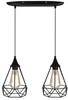 Závěsná lampa Sk.af 2x60W E27 černá