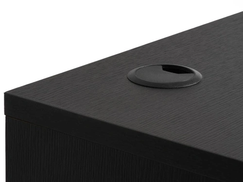 Psací stůl Pensacola černý dub 120 cm moderní pracovní se zásuvkou