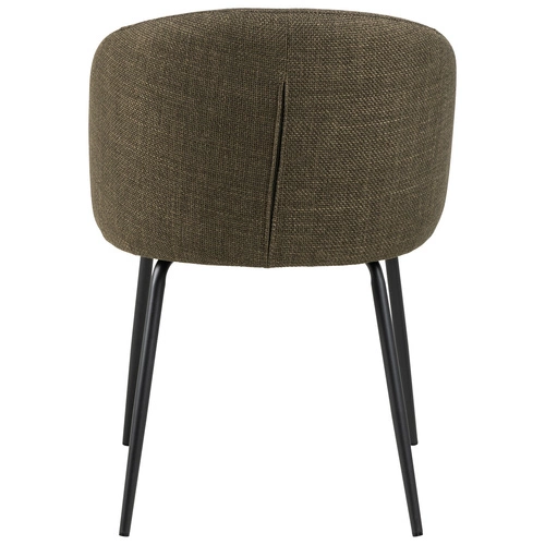 Čalouněná jídelní židle s područkami Actona Eleonor olivová moderní