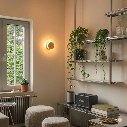 Nástěnné svítidlo ASTRO LED béžové moderní do obývacího pokoje 28 cm