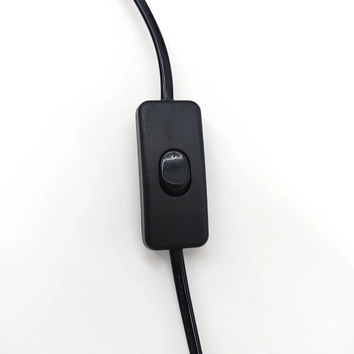 Nástěnná lampa LINEA-1 WALL černá moderní kovová s dlouhým kabelem do obývacího pokoje