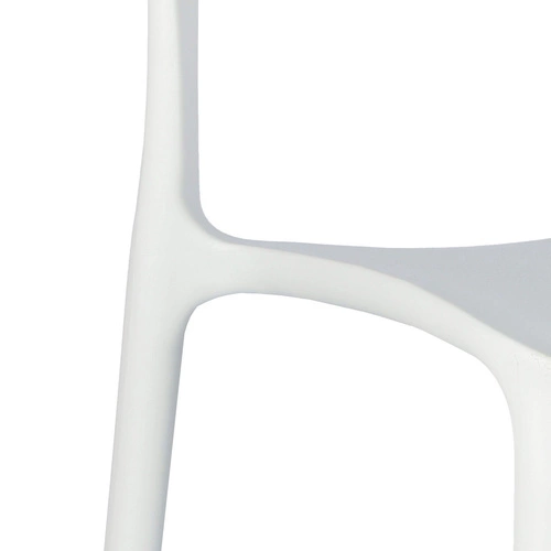 Jídelní a zahradní židle Flexi bílá plastová stohovatelná moderní Intesi