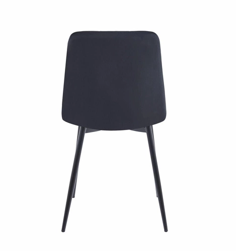 Jídelní židle Caro Velvet černá čalouněná moderní prošívaná velur Intesi