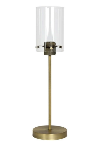 Stolní lampa Vancouver hnědá skleněná do obývacího pokoje a ložnice Light&Living 55 cm skandinávský styl