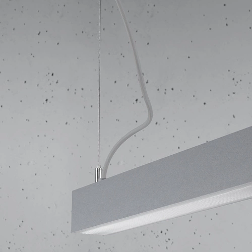 Závěsné LED svítidlo Pinne šedé 117 cm moderní nad stůl do kuchyně a jídelny