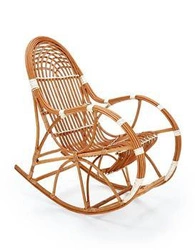 Proutěné houpací křeslo Kalma přírodní