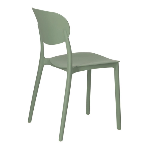 Zelená plastová jídelní a zahradní stohovatelná židle z polypropylenu moderní 5five