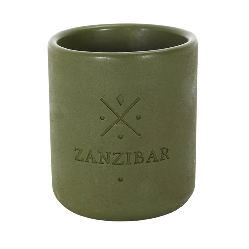 Vonná svíčka Earth Zanzibar zelená Intesi moderní dekorativní do obýváku 10 cm