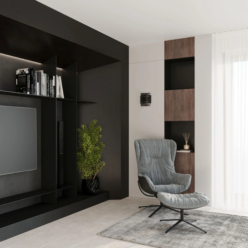 Nástěnné svítidlo Hestia černé moderní kovové do obýváku a ložnice Sollux Lighting