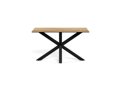 Stůl Heaven 135x80 moderní jídelní keramika dub na černých nohách