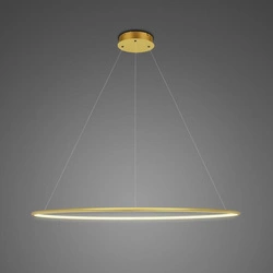 Stropní LED lampa kulatá zlatá No.1 100 cm Altavola Design do obýváku a jídelny