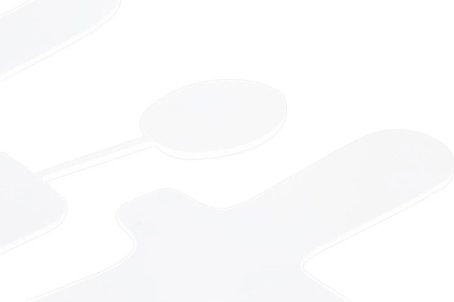 Bílý moderní kovový nástěnný věšák do předsíně Intesi 8 háčků