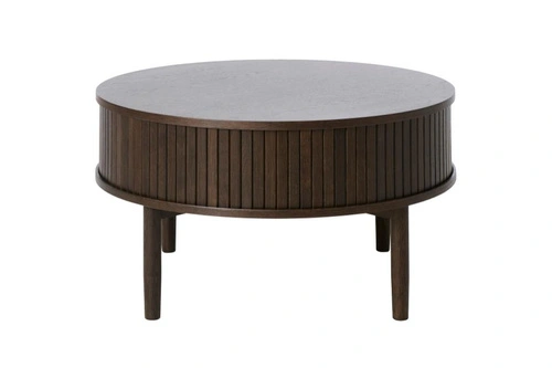 Konferenční stolek Meta kulatý 85 cm dubový moderní do obývacího pokoje