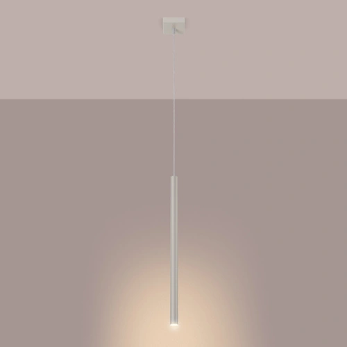 Moderní závěsné svítidlo Pastelo béžové s nastavitelnou výškou do obýváku a jídelny SOLLUX