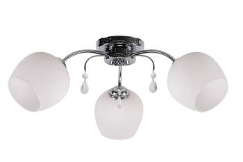 Závěsné svítidlo Zachera bílé skleněné 3 světla do obýváku kuchyně nad stůl