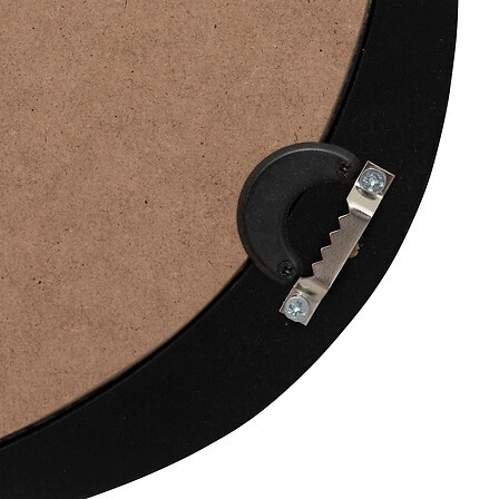 Závěsné zrcadlo Wayne 63x57 cm moderní černé do koupelny a předsíně Atmosphera